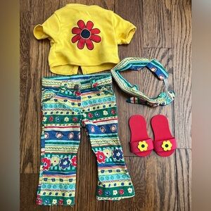 Vintage Battat Our Generation Floral Groovy 18" Doll Outfit